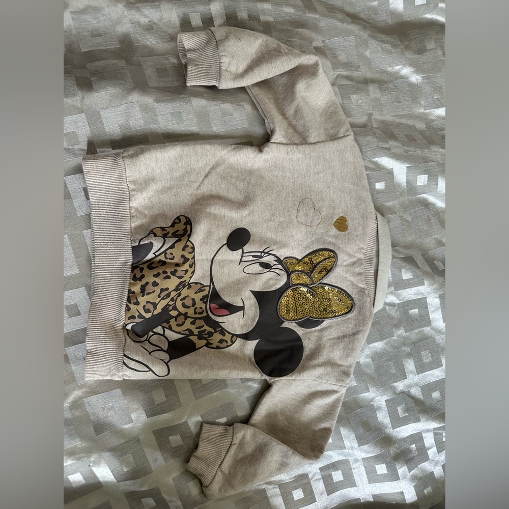 Disney junior Minnie Mouse collard sweatshirt vintage style size 3T - Picture 7 of 11